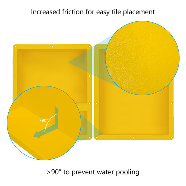 Tileable Preformed Bathroom Shower Niche Recess It Shower Shampoo Shelf 20‘’X32‘’