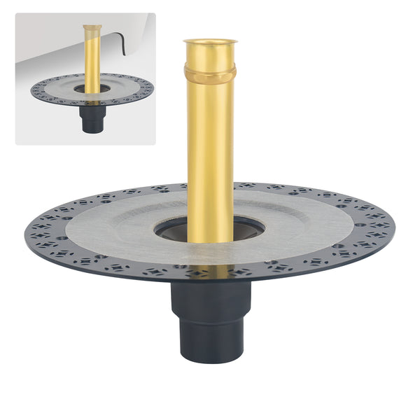Freestanding Bathtub Drain Rough-In Kit Brass Tail Pipe