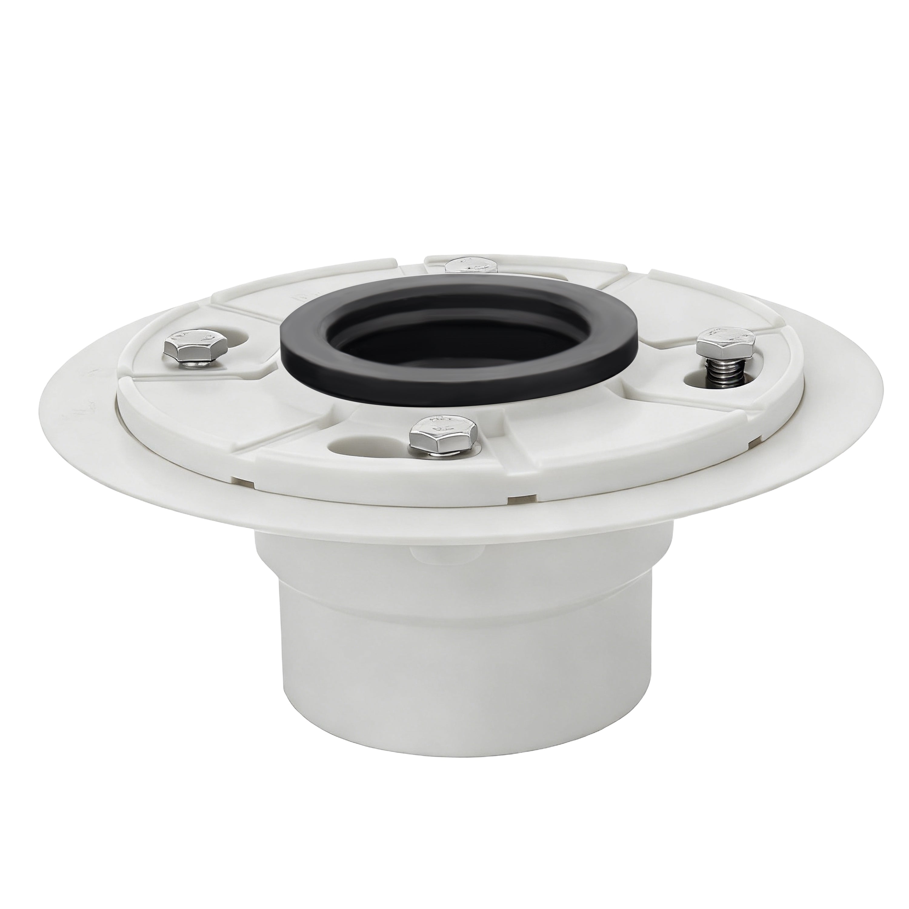 PVC Shower Drain Base With Rubber Gasket for 2