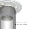 PVC Shower Drain Base With Rubber Gasket for 2" Outlet Linear Floor Drain UGDB003-PVC