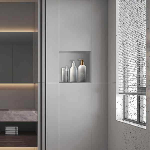 Shower Niche Ready to Tile Rectangle 16"×14"×4"D Flush Mount Bathroom Shelf, Insert Shower Shelf