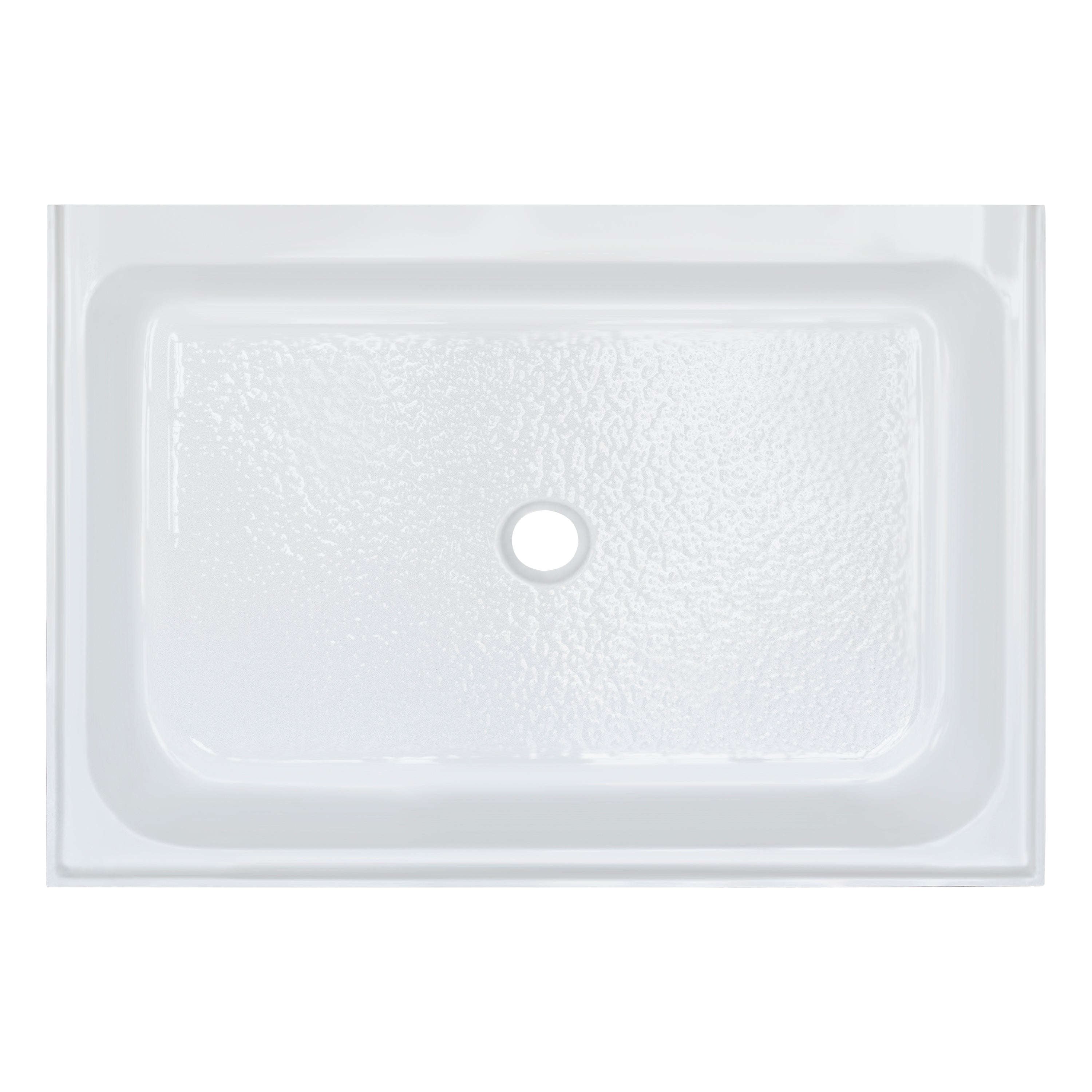 Acrylic Shower Base 48X36X5-1/2in Single Threshold and Center Drain in White