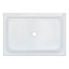 Acrylic Shower Base 48X36X5-1/2in Single Threshold and Center Drain in White