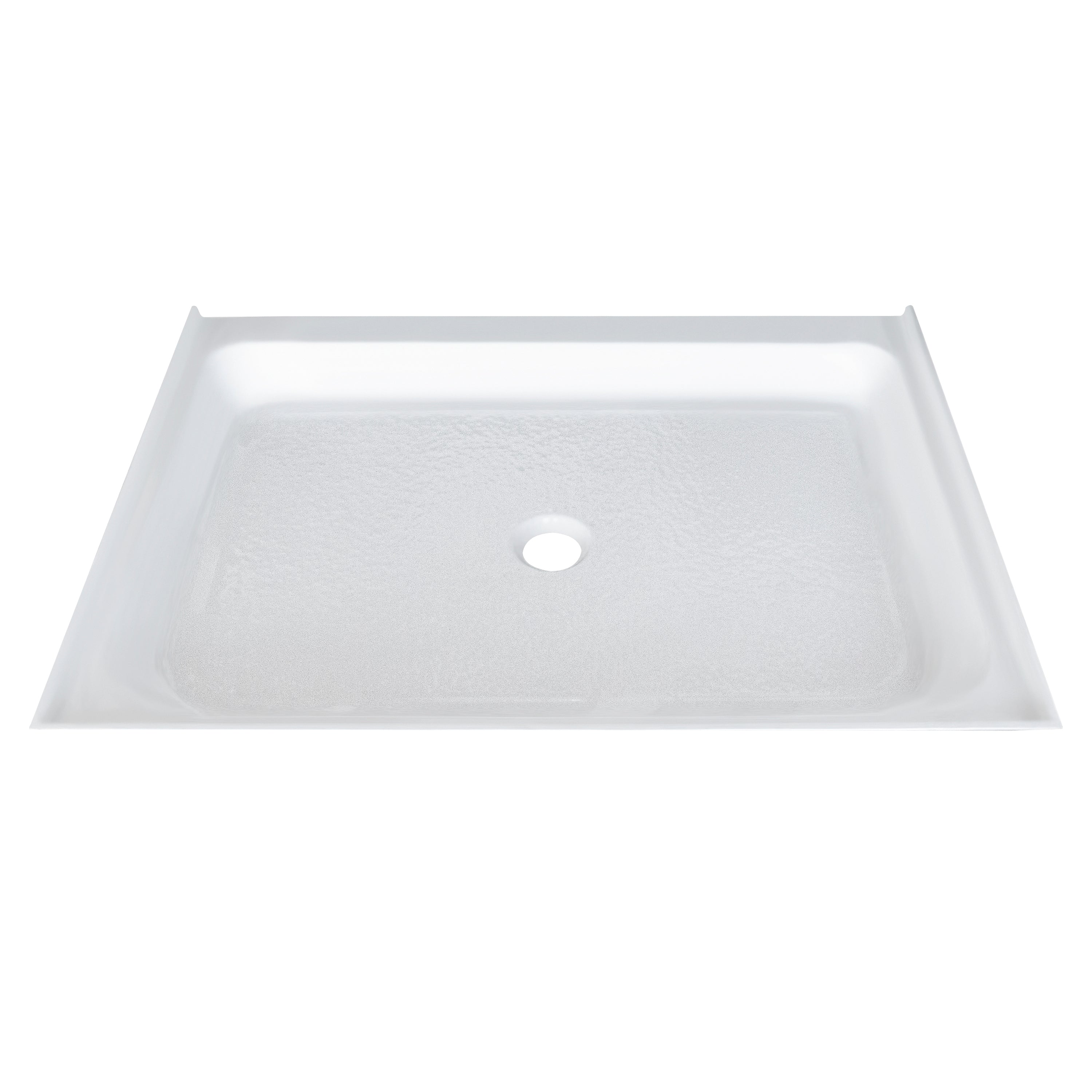 Acrylic Shower Base 48X36X5-1/2in Single Threshold and Center Drain in White