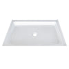 Acrylic Shower Base 48X36X5-1/2in Single Threshold and Center Drain in White