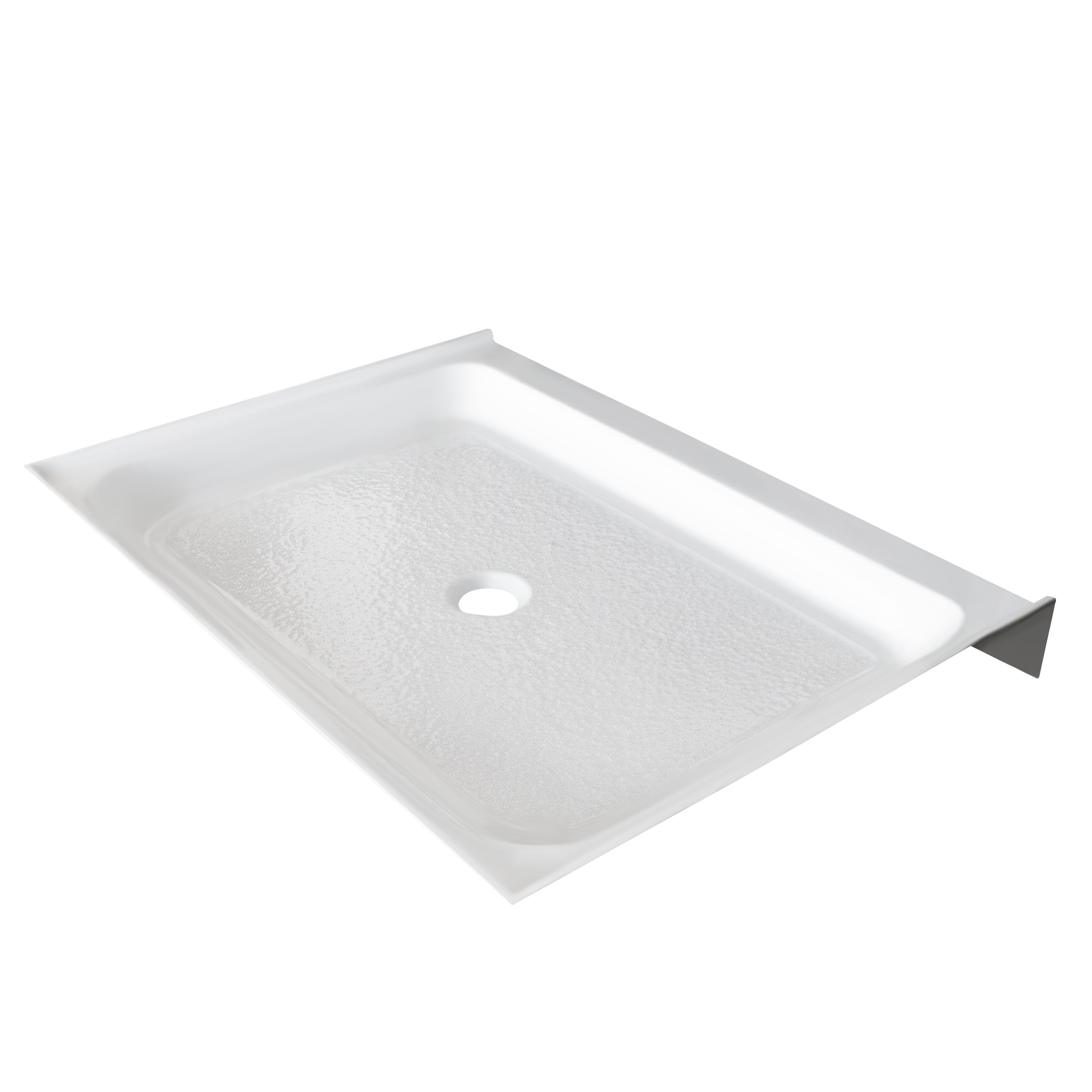 Acrylic Shower Base 48X36X5-1/2in Single Threshold and Center Drain in White