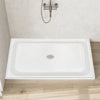 Acrylic Shower Base 48X36X5-1/2in Single Threshold and Center Drain in White