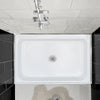 Acrylic Shower Base 48X36X5-1/2in Single Threshold and Center Drain in White