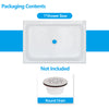 Acrylic Shower Base 48X36X5-1/2in Single Threshold and Center Drain in White