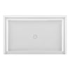 Acrylic Shower Base 60X36X5-1/2in Single Threshold and Center Drain in White