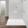 Acrylic Shower Base 60X36X5-1/2in Single Threshold and Center Drain in White