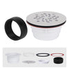 No Caulk shower Drain for Fiberglass /Acrylic Shower Base for 2" Pipe   UGTD002