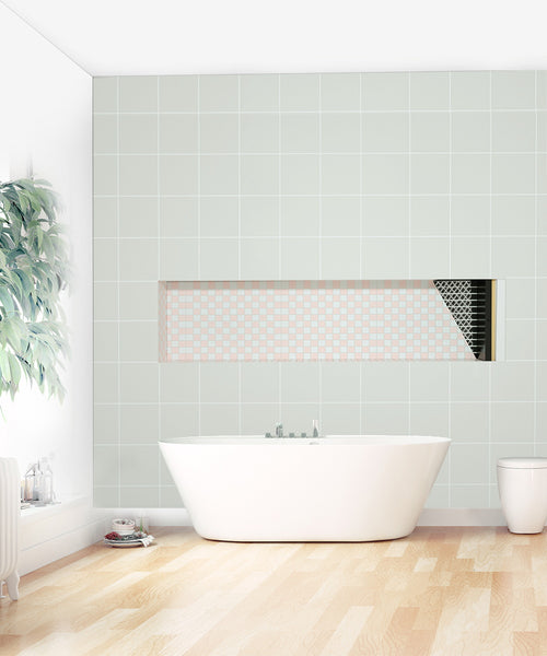 Recessed Large Rectangle Shower Niche 14"X50" Bathroom Storage Cube with Mosaic Mesh    UGRN1450
