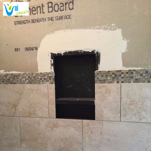 17''×25'' Double Shelves Shower Recessed and Built In Shower Shelves in Bathroom UGRN201